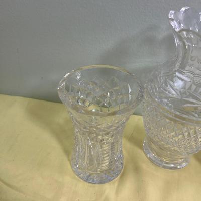 (3) Cut Glass Crystal Vases 