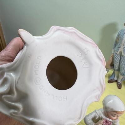 7  Ceramic Hand Painted Figurines by Myrtle  