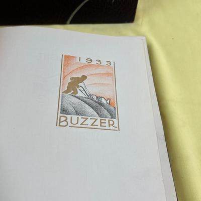 BUZZER - Actual Copper Front of 1933 and 1932 Utah State Agricultural Year Books 