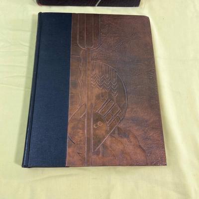 BUZZER - Actual Copper Front of 1933 and 1932 Utah State Agricultural Year Books 