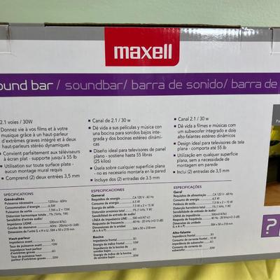 Maxwell Sound Bar NEW in the Box