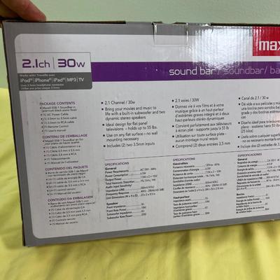 Maxwell Sound Bar NEW in the Box