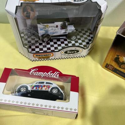 See's Candy, Campbel Soup Etc. Die Cast Car Collection (6Cars 3 Boxes) 