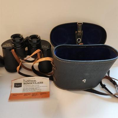 Lot of 3 Binoculers Sears 8x21 , Swift 8x30, Sears Extra wide 7x 50 Model 6281