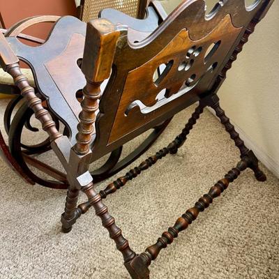 Sale Photo Thumbnail #35: Antique magazine / yarn rack 