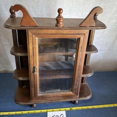 Vintage Wall Curio Cabinet