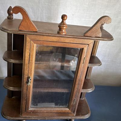 Vintage Wall Curio Cabinet