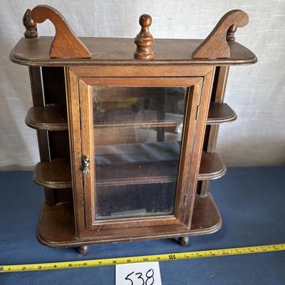 Vintage Wall Curio Cabinet