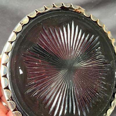 Lot 89 Chrome & Purple Candy dish