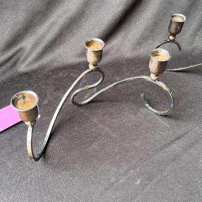 Lot 92 MCM Silver Plated Candles