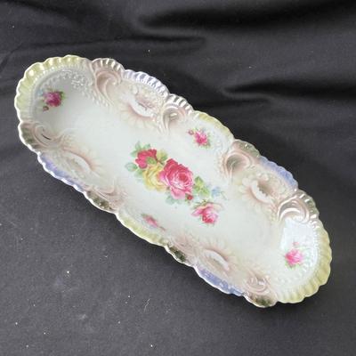 Lot 95 Bavarian Hand Painted Celery tray