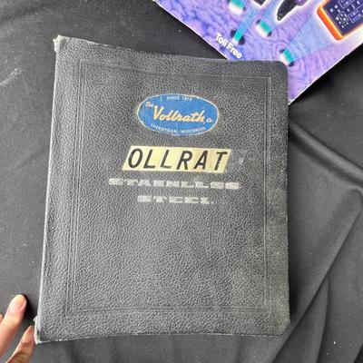 Lot 110 Vollrath Sales book & Davis catalog