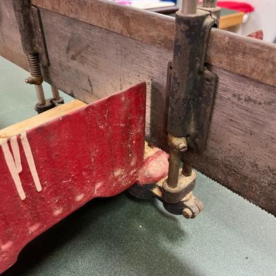 Sale Photo Thumbnail #978: Vintage Stanley Miter Box.  Precise angle cutting miter saw.  Well made.