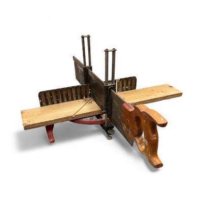 Sale Photo Thumbnail #984: Vintage Stanley Miter Box.  Precise angle cutting miter saw.  Well made.