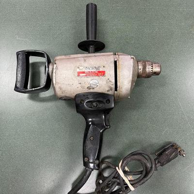 Sale Photo Thumbnail #991: Vintage Sears Craftsman 1/2 inch corded electric Drill.  Heavy Duty Commercial Model 315.11491.  Includes chuck key.  Testing/working