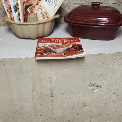 Sale Photo Thumbnail #460: Lots of seasons best booklets, a Bundt pan that has been used and a brand new large roaster