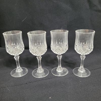 Pewter and Marble Cheese Tray and Crystal Glass (K-EL)