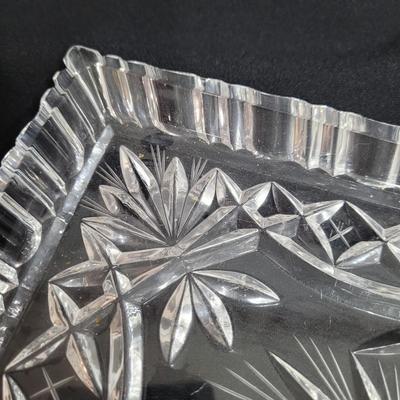 Pewter and Marble Cheese Tray and Crystal Glass (K-EL)