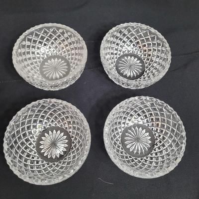 Pewter and Marble Cheese Tray and Crystal Glass (K-EL)