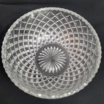 Pewter and Marble Cheese Tray and Crystal Glass (K-EL)