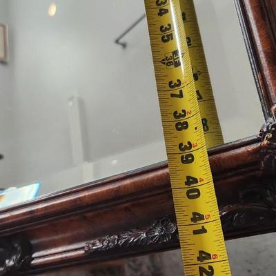 Sale Photo Thumbnail #472: Beautifully framed large beveled mirror