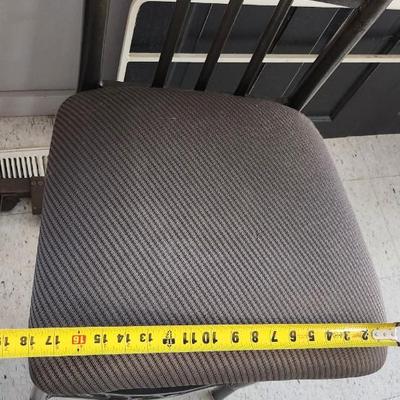 Sale Photo Thumbnail #481: Pair of metal bars stool in great shape. One has a bit of staining in the seat but not super noticable.