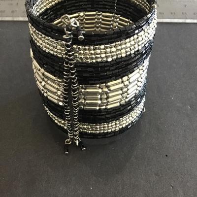 Black and Silver Cuff