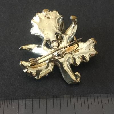 Vintage Coro orchid, brooch