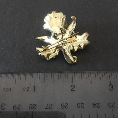 Vintage Coro orchid, brooch
