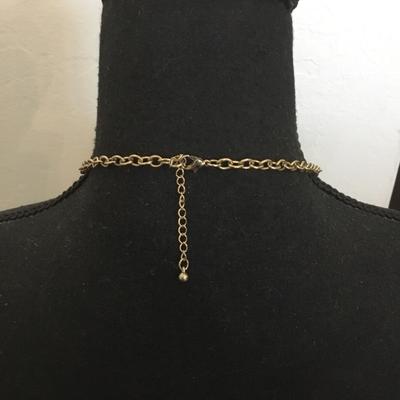 Beautiful gold tone statement necklace