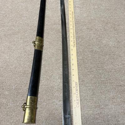 LOT 80B: Vintage CSA India Long Sword w/ Sheath