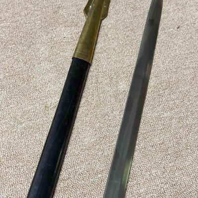 LOT 80B: Vintage CSA India Long Sword w/ Sheath
