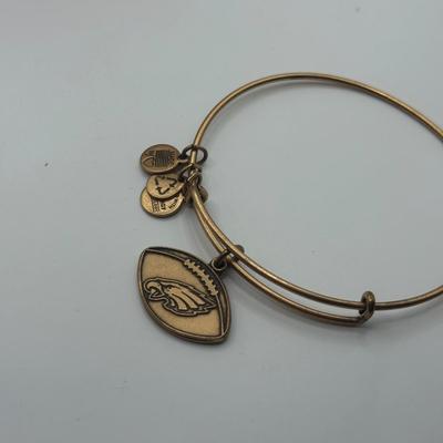 LOT 92J: Alex and Ani NFL Philadelphia Eagles Charm Bracelets