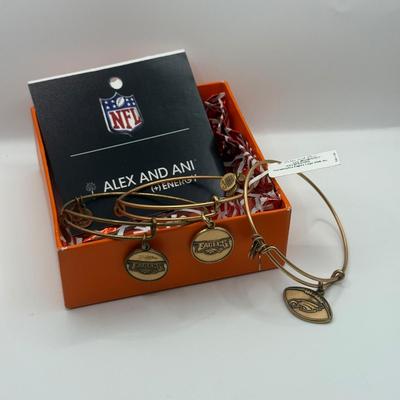 LOT 92J: Alex and Ani NFL Philadelphia Eagles Charm Bracelets