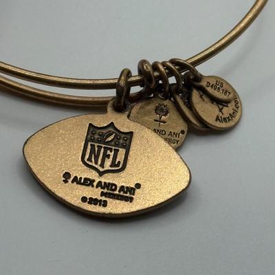 LOT 92J: Alex and Ani NFL Philadelphia Eagles Charm Bracelets