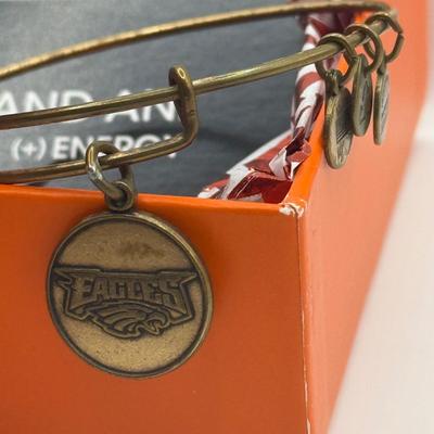 LOT 92J: Alex and Ani NFL Philadelphia Eagles Charm Bracelets