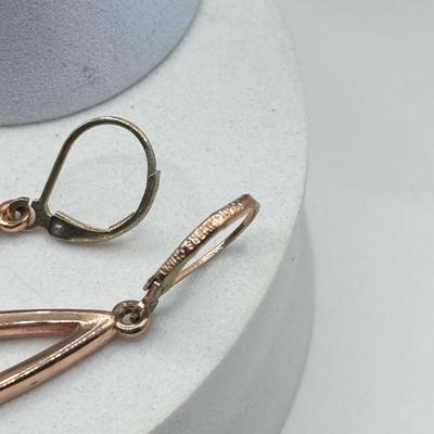 LOT 93J: Rose Gold Chains, Flower Wire Pierced Earrings, Owl Stretch Ring & More