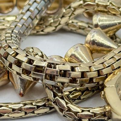 LOT 98J: Collection of Bracelets & Black Necklaces
