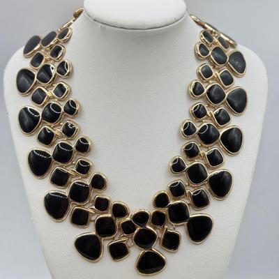 LOT 98J: Collection of Bracelets & Black Necklaces
