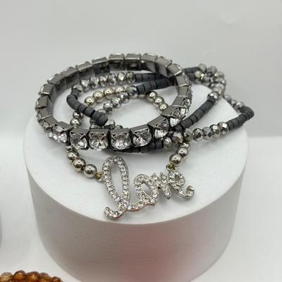 LOT 99J: Collection of Beaded Bracelets