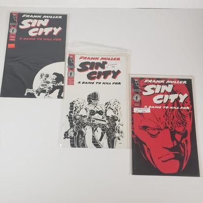 LOT 101B: Sin City Comic Collection with Hard Boiled & A View to A Kill Magazine