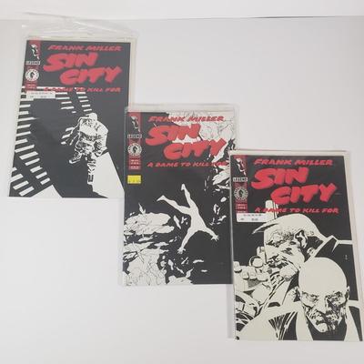 LOT 101B: Sin City Comic Collection with Hard Boiled & A View to A Kill Magazine
