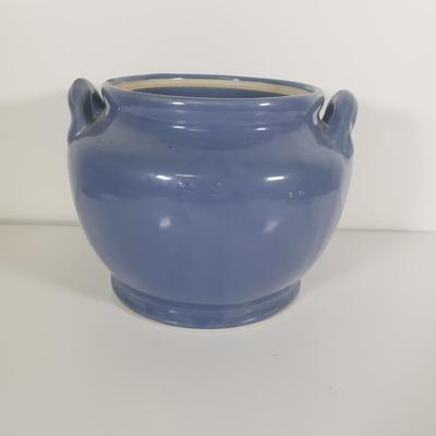 LOT 109B: Assortment of Signed Pottery Pieces with Apple Torte Dish & Dragonfly Candle Holder