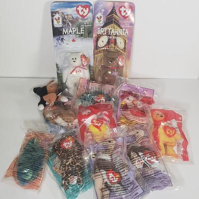 LOT 112B: Vintage McDonalds Beanie Baby Collection in Original Packaging
