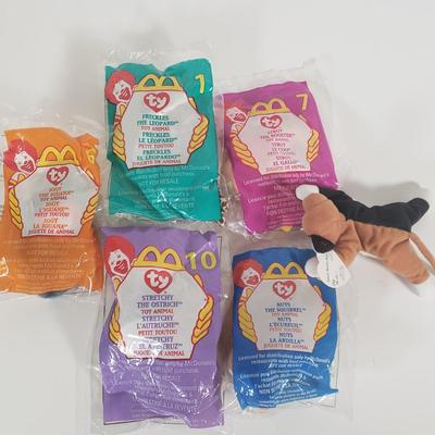 LOT 112B: Vintage McDonalds Beanie Baby Collection in Original Packaging