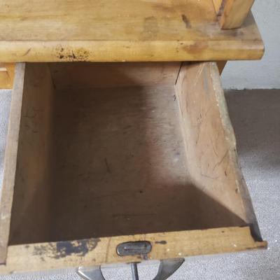 LOT 114B: Vintage Child's Roll Top Desk with Swivel Chair
