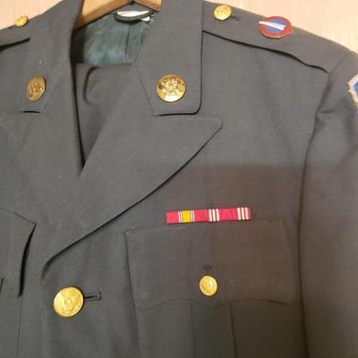 LOT 120B: Vintage Army/Military Uniform; Jacket & 2 Pairs of Pants