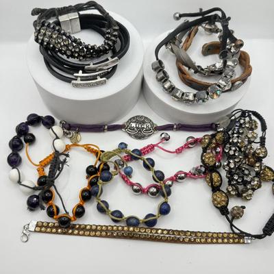 LOT 122J: Collection of Bracelets incl. Purple Lucky Brand