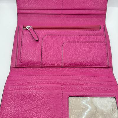 LOT 124B: Pink Michael Kors Wallet & Gum Wrapper Clutch