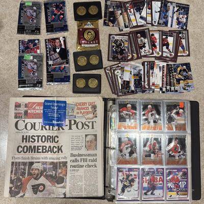LOT 127B: Large Collection of Hockey Cards & More